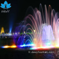 Fontaine d'eau musicale avec buse de plumes de paon